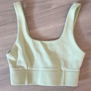 Matcha Green Tank Top XS | Scoop Neck Athletic Top Athletic